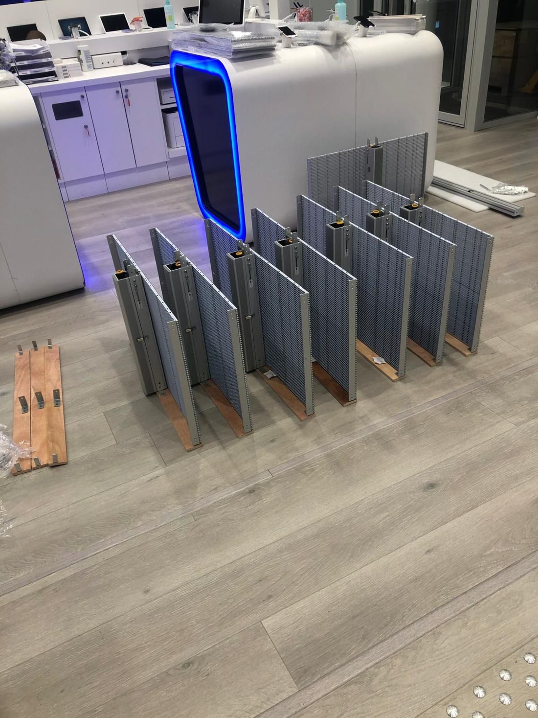 Modules d'écran transparent avant pose